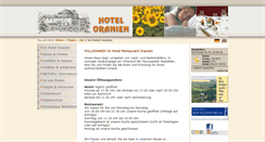 Desktop Screenshot of hotel-restaurant-oranien.de